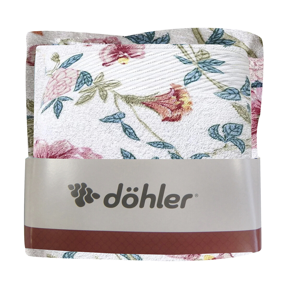Pack X 2 Toallas Prisma Dohler Estampadas 100% Algodón - FIORELLA 