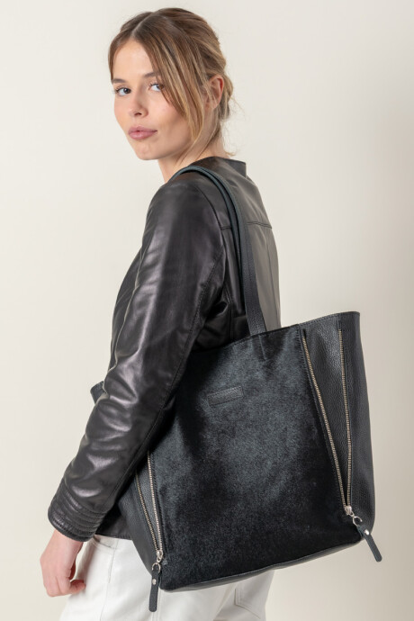 Bolso pampa Negro pelo