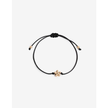 Pulsera Ajustable Con Dije Bañado En Oro Dorado