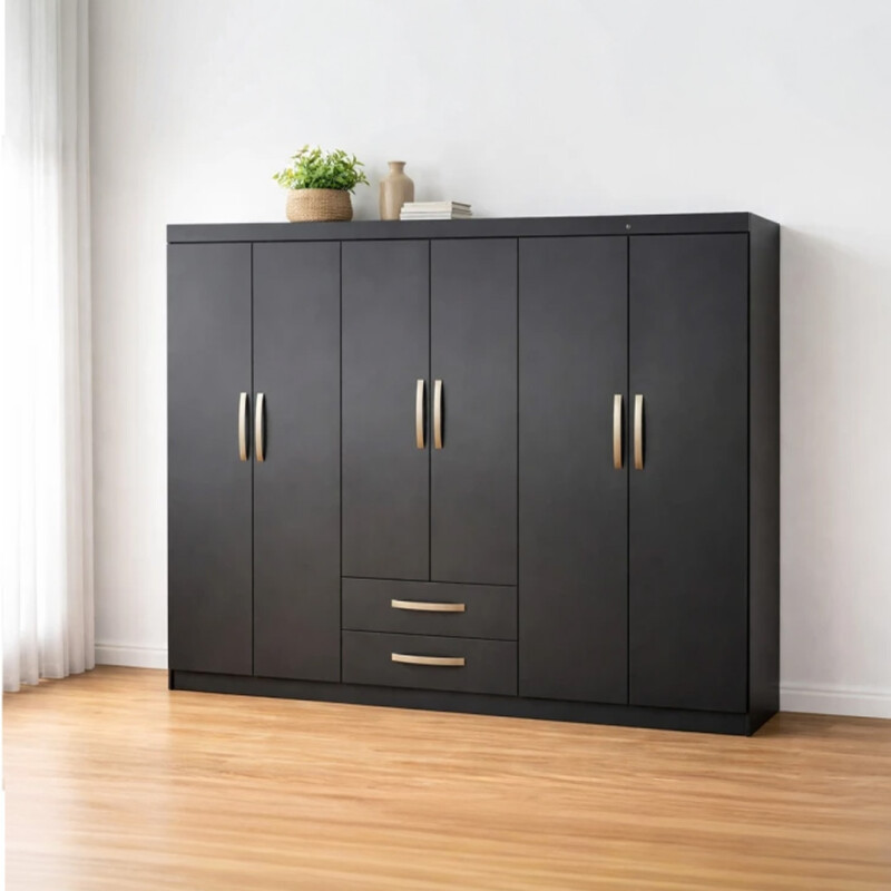 Ropero Placard 6 Puertas 2 Cajones 10 Estantes Ropero Placard 6 Puertas 2 Cajones 10 Estantes