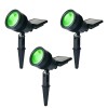 Set x 3 Pinchos Farol Led Ixec Solar De Jardín Verde Set x 3 Pinchos Farol Led Ixec Solar De Jardín Verde