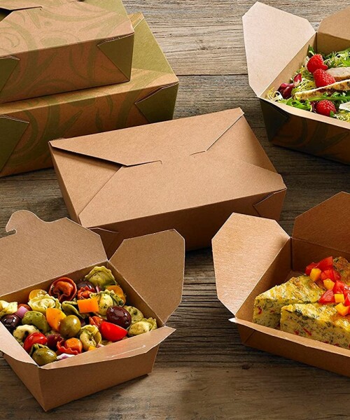Envase de cartón kraft, caja rectangular 215 x 160 x 50 mm - 50 u Envase de cartón kraft, caja rectangular 215 x 160 x 50 mm - 50 u