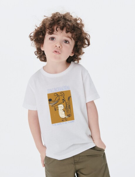 CAMISETA INFANTIL CON ESTAMPA  BLANCO