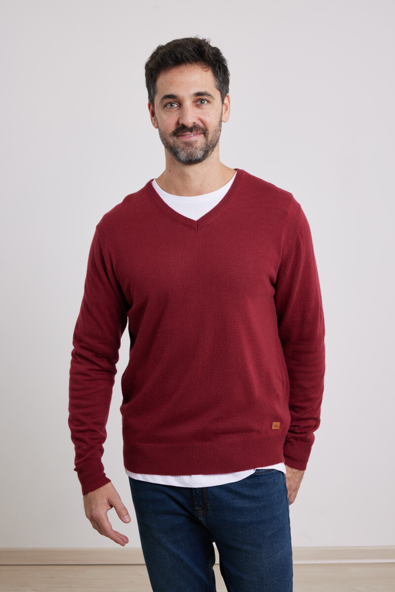 SWEATER HARRY - Rojo Oscuro 