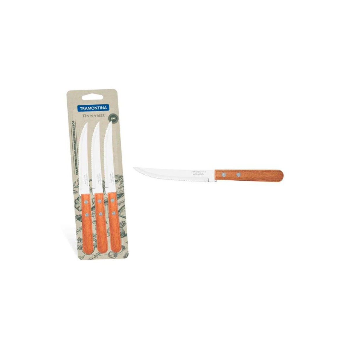 SET CUCHILLO TRAMONTINA X3 - Sin color 