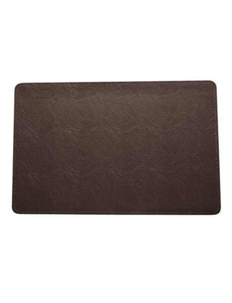 INDIVIDUAL PVC SIMIL CUERO 43X28CM CAFÉ INDIVIDUAL PVC SIMIL CUERO 43X28CM CAFÉ