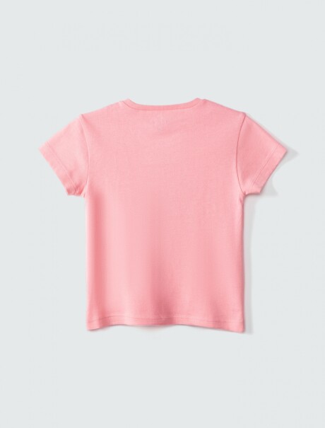 BLUSA INFANTIL CON ESTAMPA ROSA CLARO