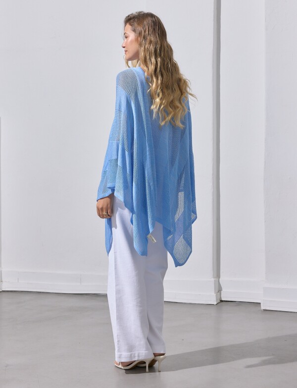 Poncho Lurex CELESTE