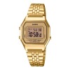 Reloj Casio Retro LA680WGA-9DF dorado con correa de acero Dorado