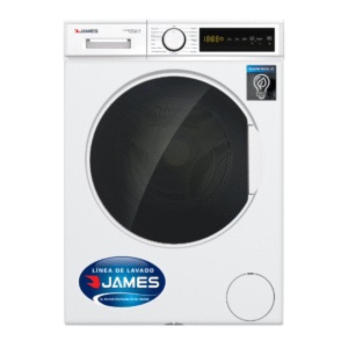 Lavarropas 8 kg carga frontal James LR 8140 G2 Blanco Inverter 