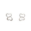 Caravanas Corazón enlazado-Plata 925-Sin piedra-CA3488 sinpiedra