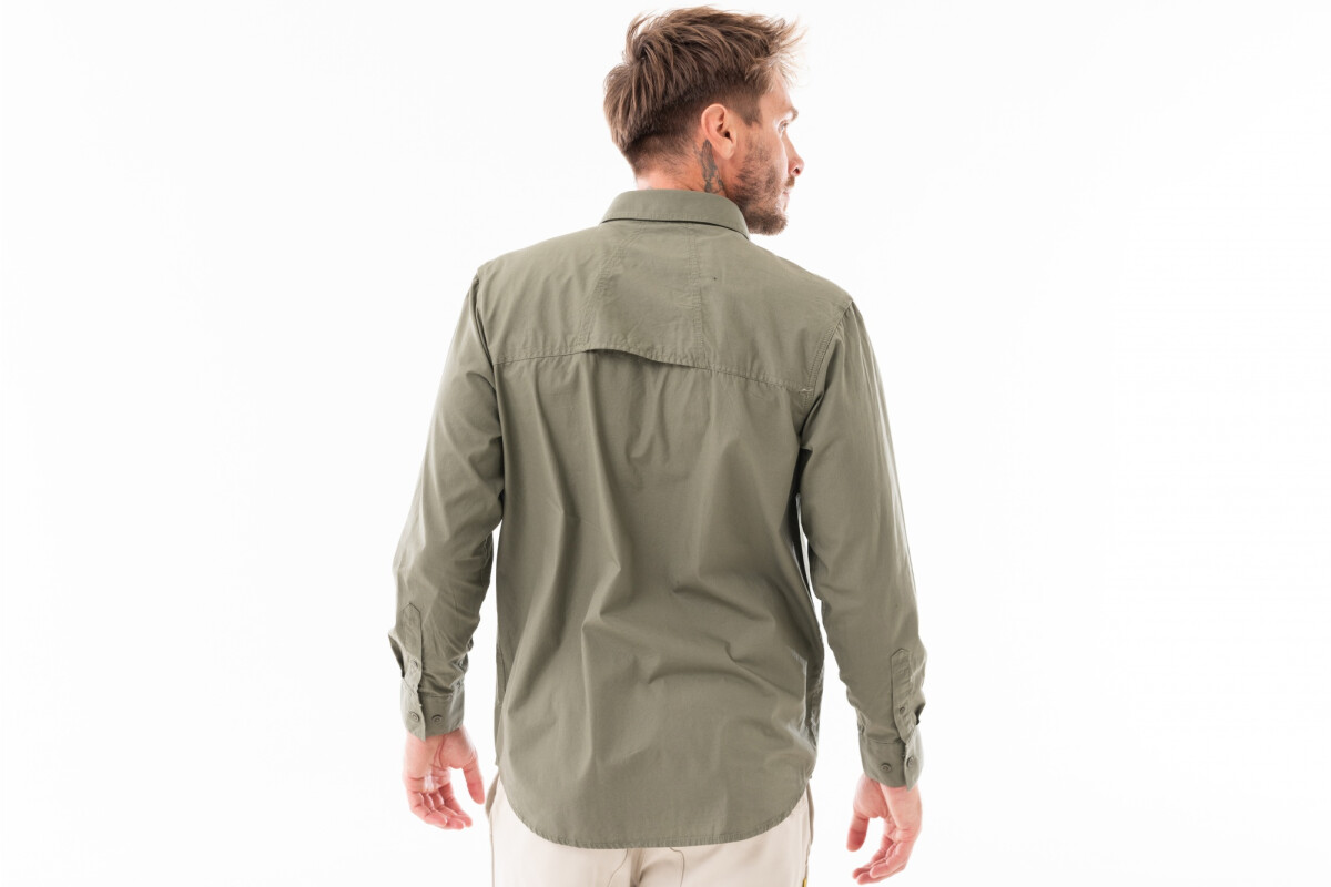CAMISA HUNTER MANGA LARGA Verde Army