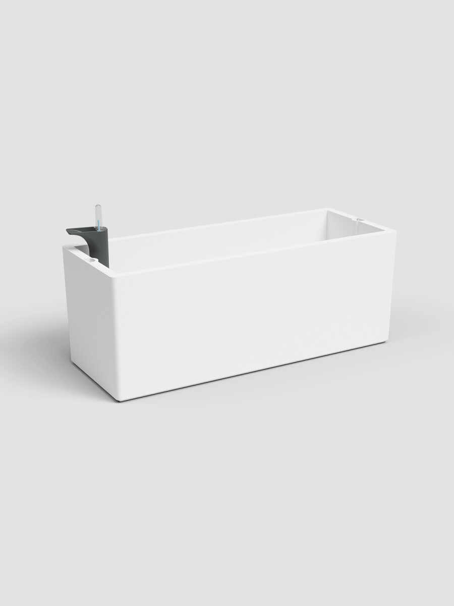 JARDINERA CON SISTEMA AUTO RIEGO RIMINI BLANCA