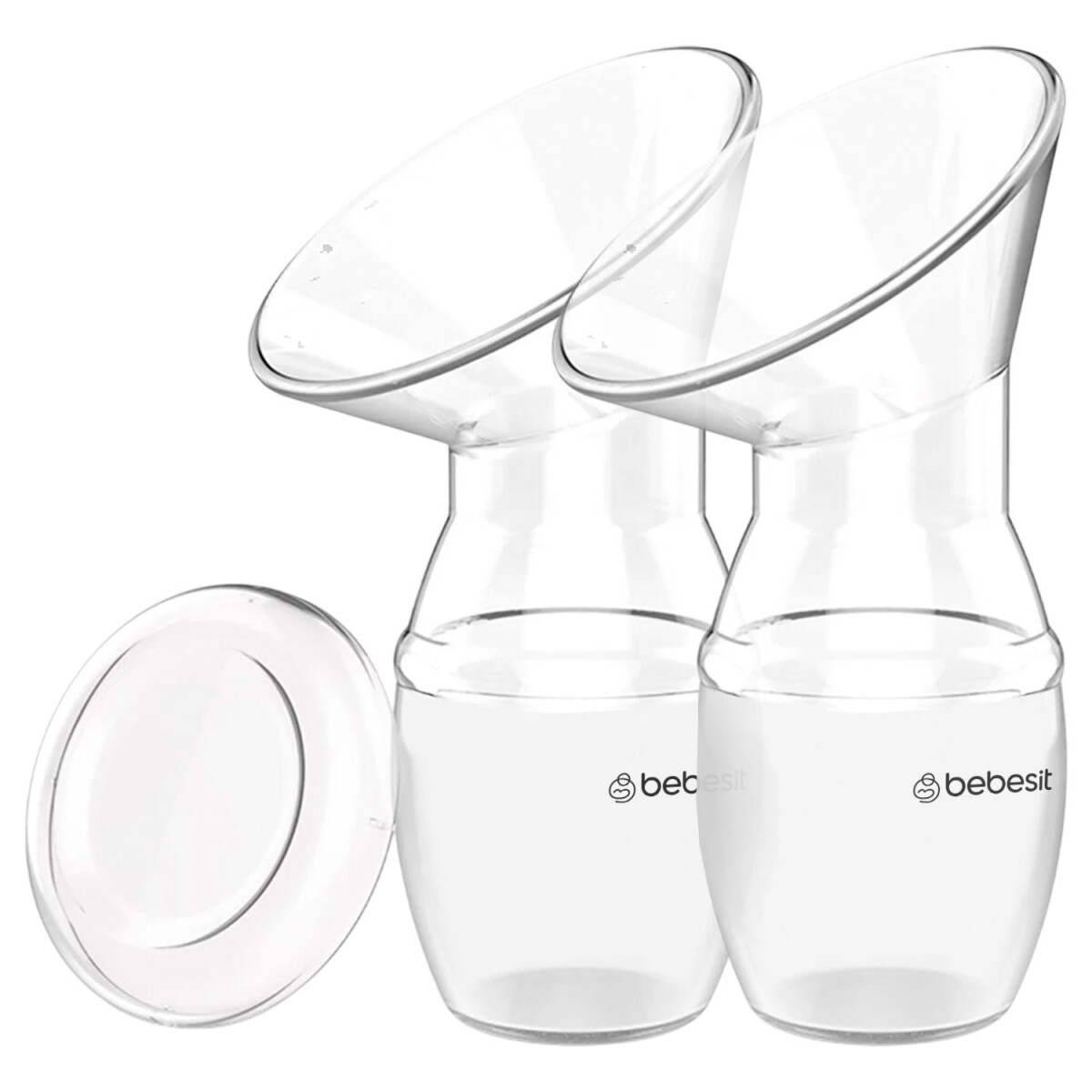 Pack de 2 Recolectores de Leche Materna Manuales en Silicona Bebesit 