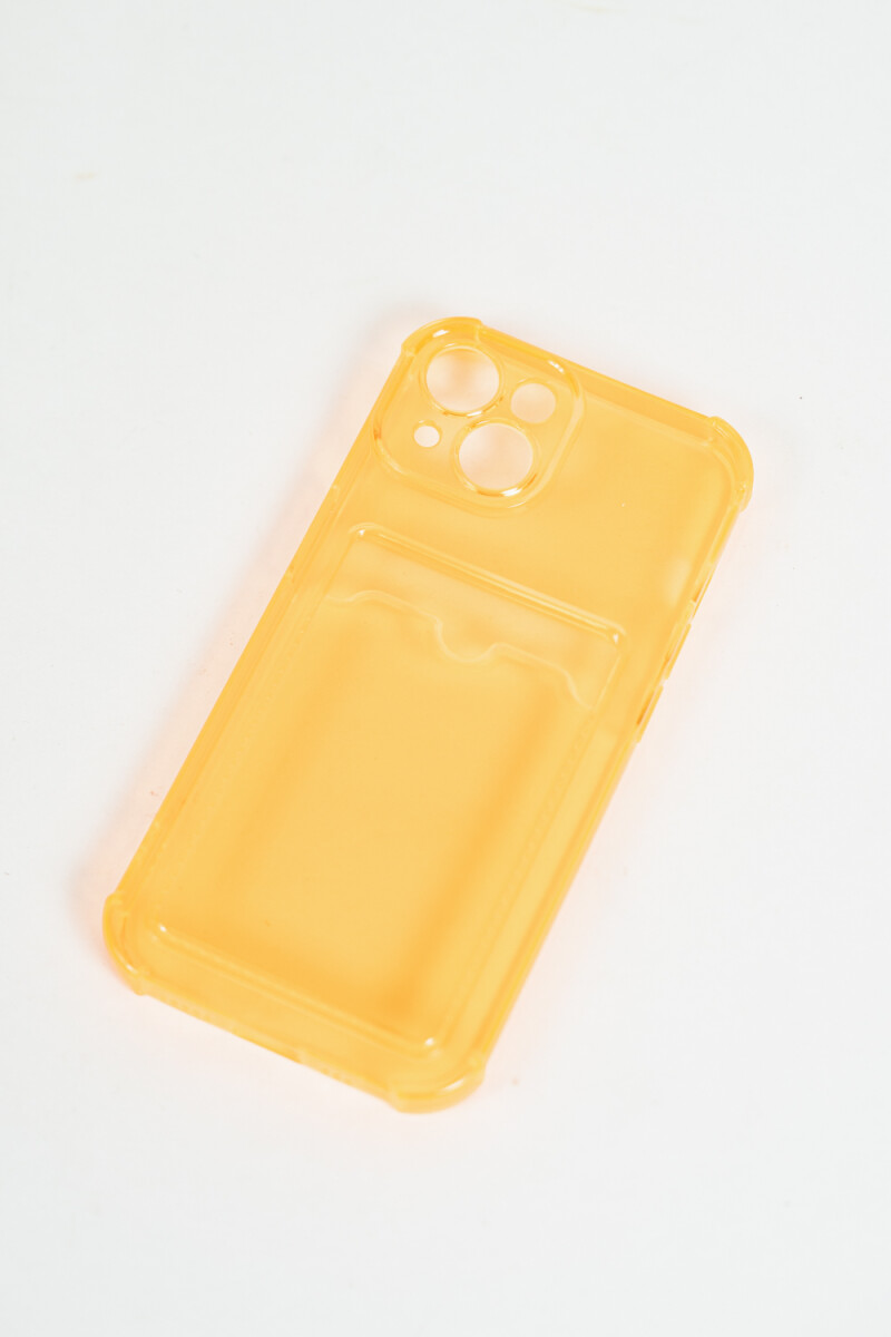 Phone Case Tarjetero Iphone 15 - Naranja 