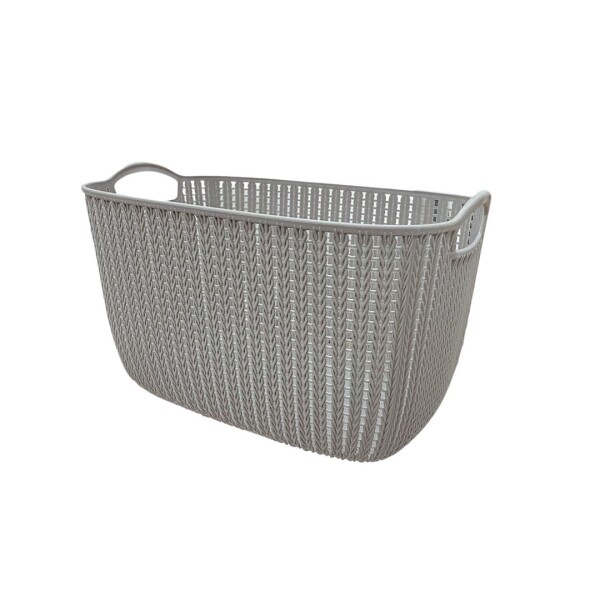 CESTO RECTANGULAR CON ASAS 38 CM MULTICOLOR