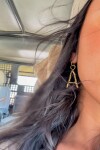 Spelling Earrings Bronce A