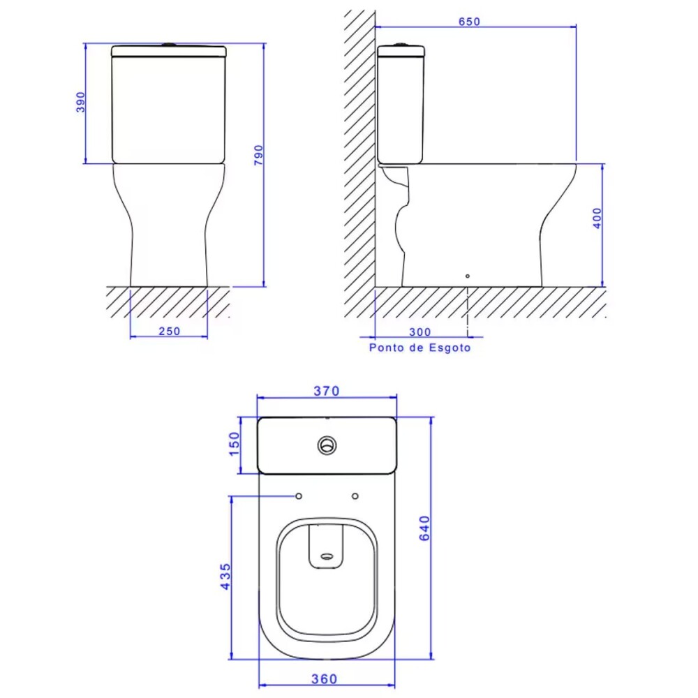 KIT inodoro mochila blanco AXIS Kit Inodoro Mochila Blanco Axis