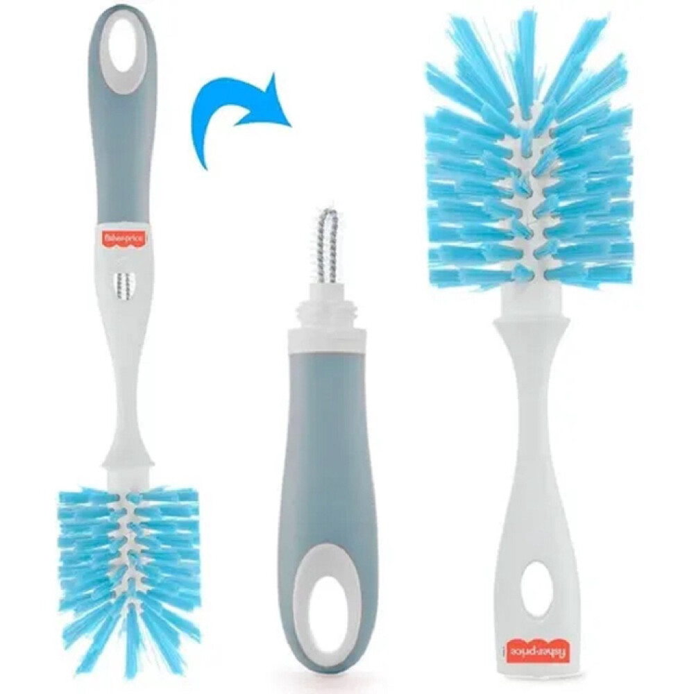 Cepillo limpia biberon fisher price celeste