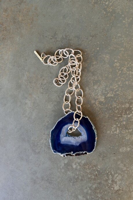 Agata Chain Necklaces Azul