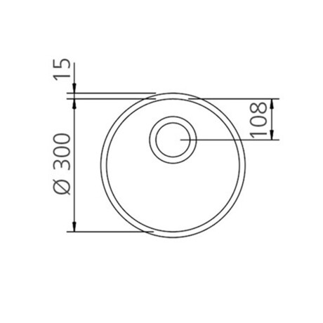 PILETA REDONDA 30X16CM GRIS