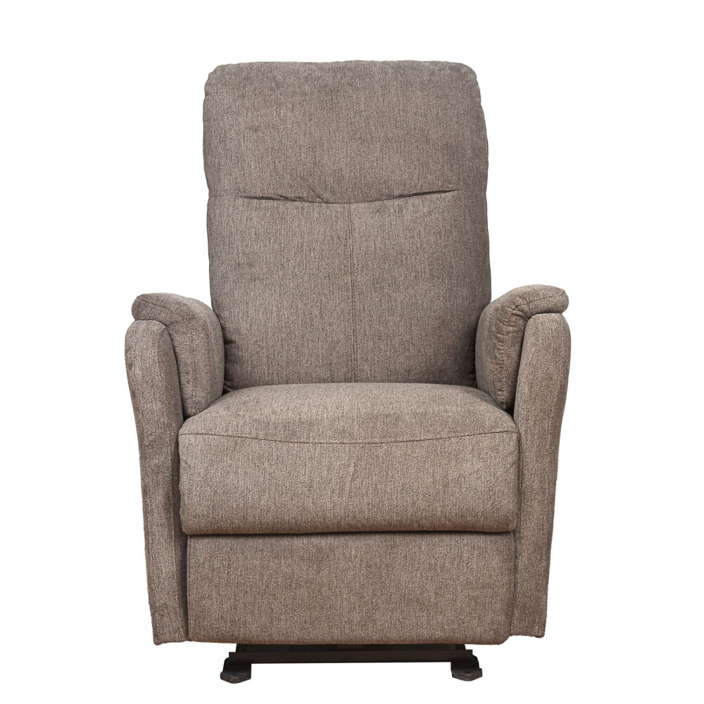 SOFÁ RECLINABLE ELÉTRICO 1 CUERPO TELA NATURAL-BEIGE HOMERO BEIGE