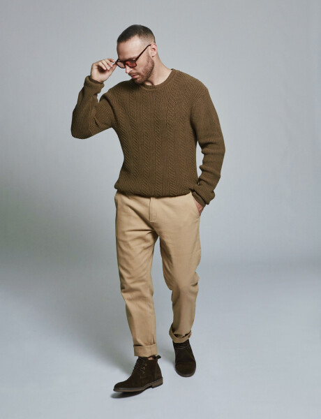 Sweater ochos verde