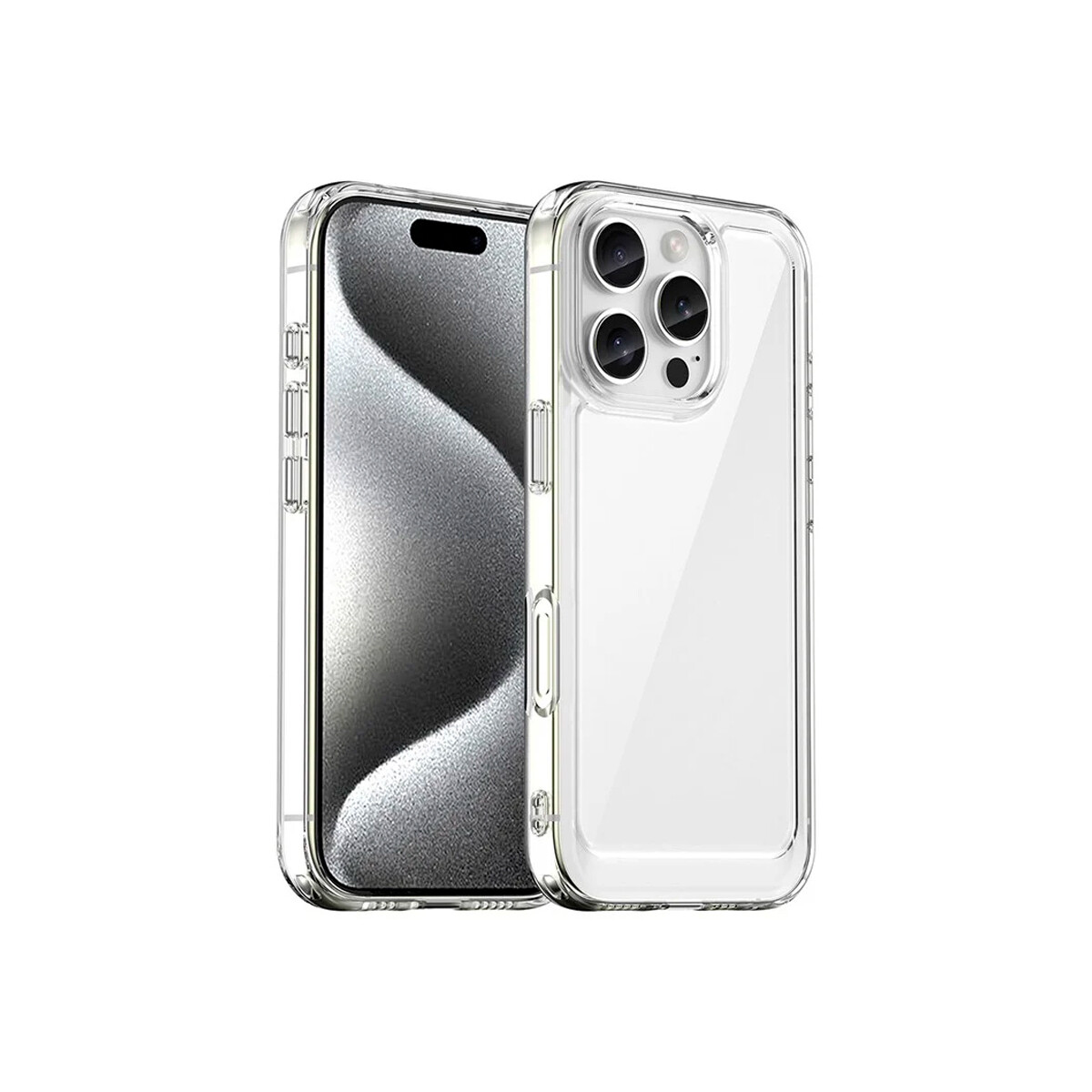 Protector para iPhone 16 Pro rígido transparente 