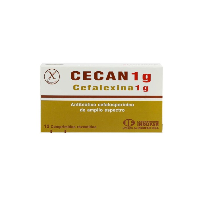 CECAN 1 GRAMO CJ X 12 COMPRIMIDOS única