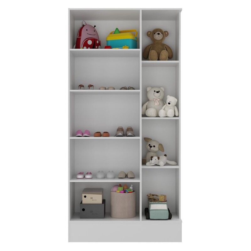 Multiuso Osaka 1 Puerta 4 Estantes c/Espejo Blanco Multiuso Osaka 1 Puerta 4 Estantes c/Espejo Blanco