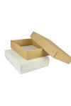 Caja eco 09 - 30x40x9 cm. REVERSIBLE BLANCO - MADERA