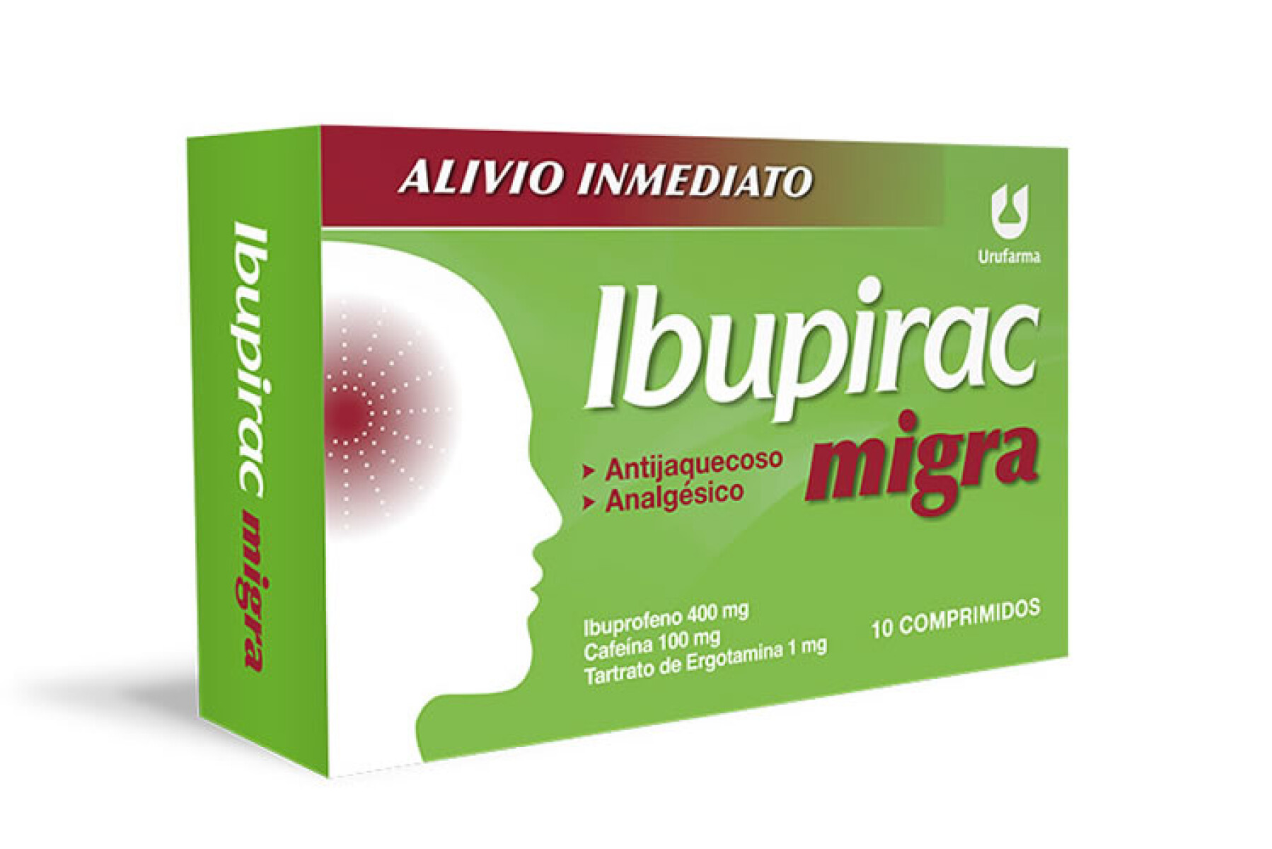 Ibupirac Migra x10 Comprimidos | Alivio Específico para Dolor de Cabeza y Migraña