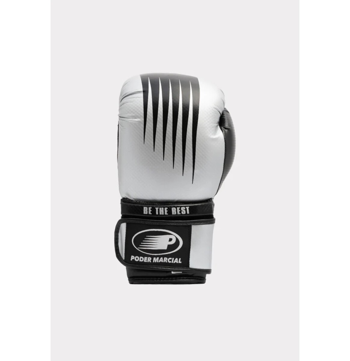 GUANTILLA BOXEO PLATEADO Y NEGRO TALLE L 