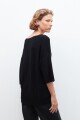 Sweater manga corta negro
