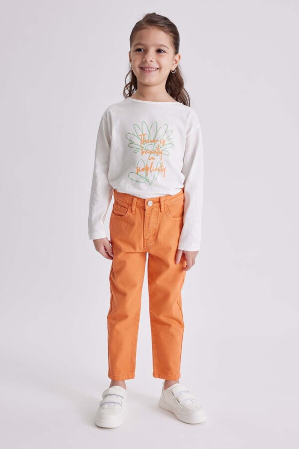 Pantalón de jean slouchy Durazno