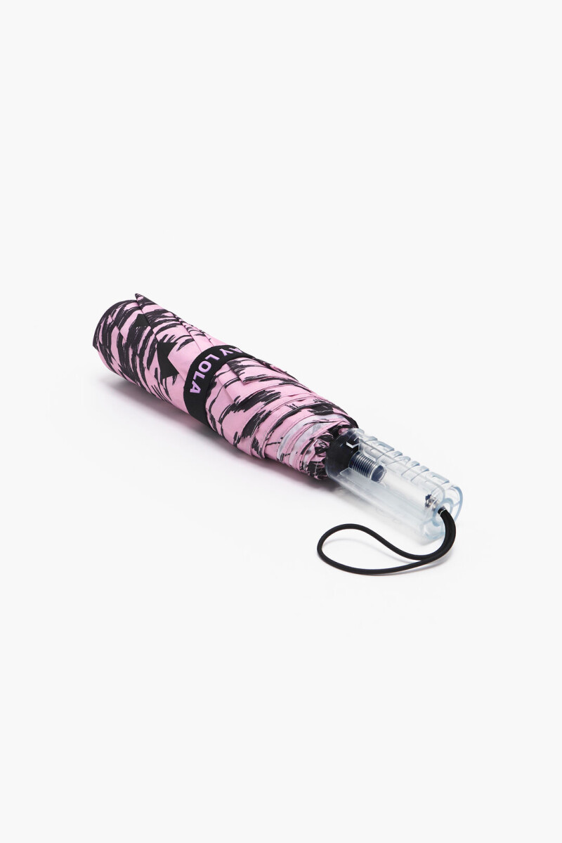 Paraguas logo estampado Rosa
