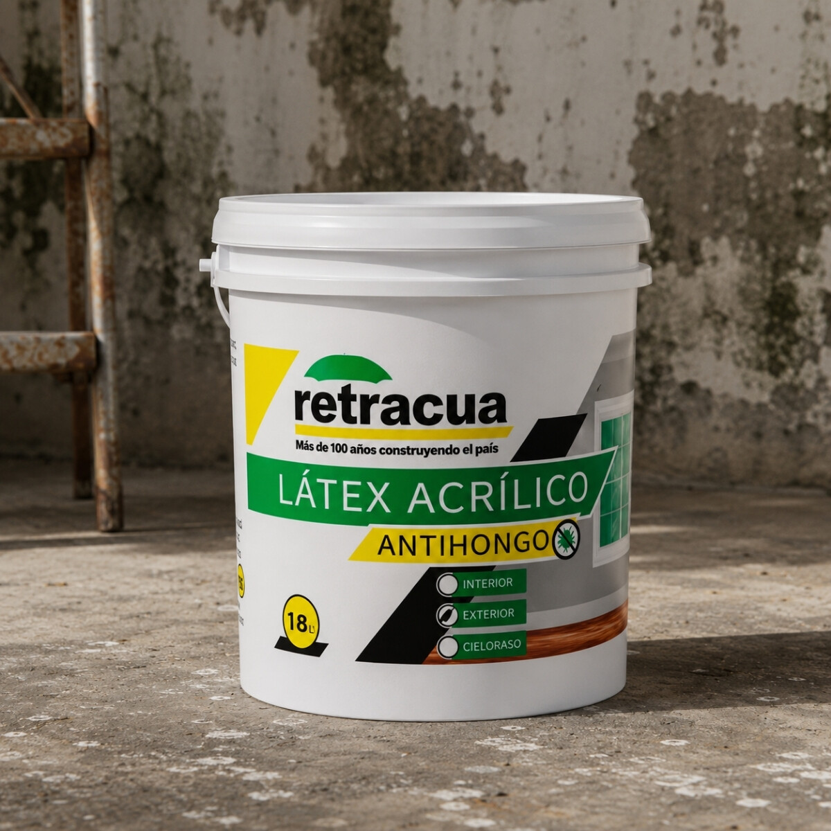 PINTURA LATEX EXTERIOR RETRACUA 18 LT Pintura Latex Exterior Retracua 18 Lt