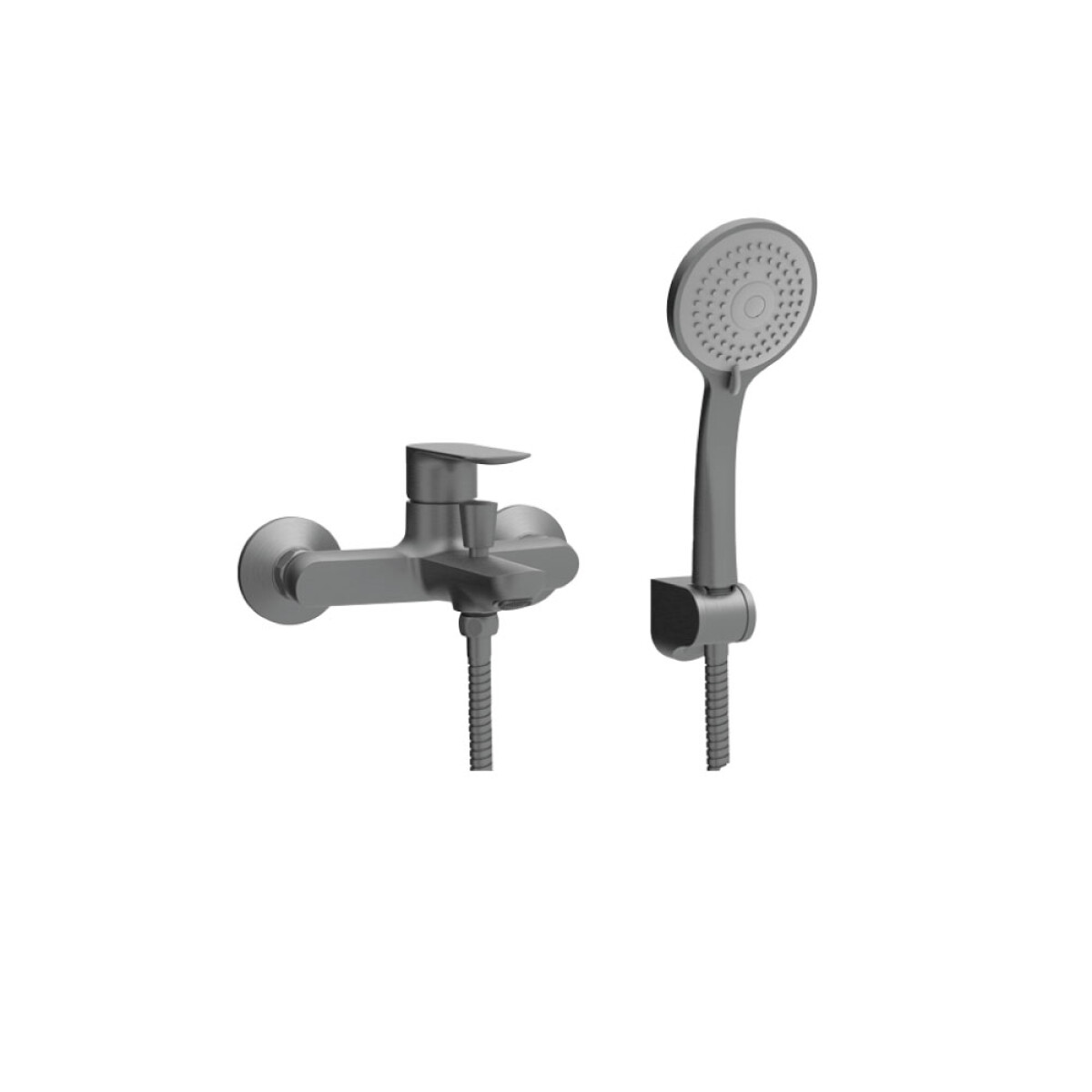 Grifería de Baño Ducha Monocomando Exterior GunMetal Linea Coty 
