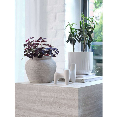 Maceta JOKUM Ø24xA21cm gres porcelánico Gris