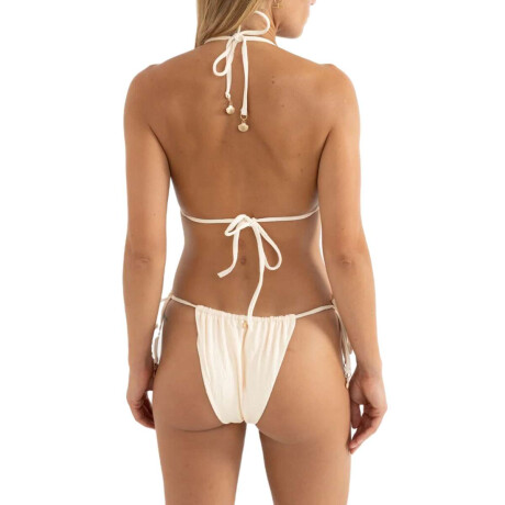 Bikini Rhythm Leilani Gathered Tie Side Itsy Blanco