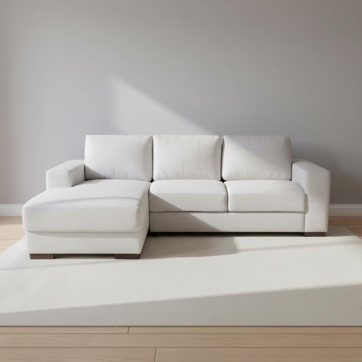 SOFA C/CHAISE - MÁS DE 4 CUERPOS TELA NATURAL-BEIGE SMART BEIGE 