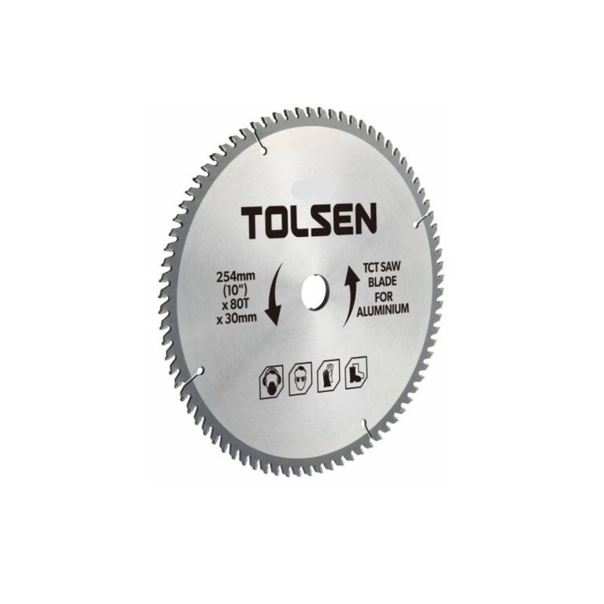 DISCO CIRCULAR ALUMINIO 10" 254X30 100D TOLSEN Disco Circular Aluminio 10" 254x30 100d Tolsen