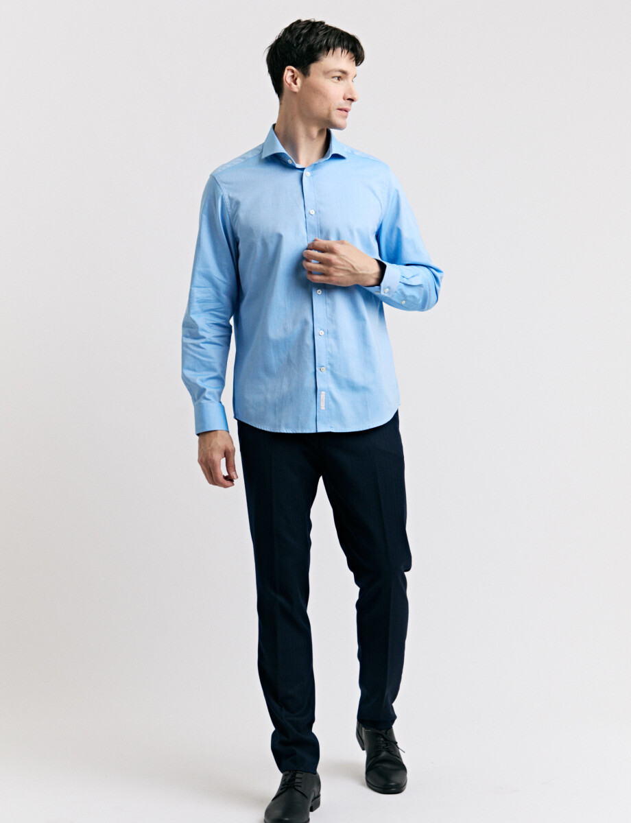 012652 CAMISA HARRINGTON SELECT Celeste Oscuro