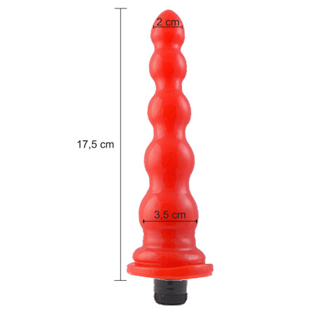 Dilatador Anal Inexpulsable XL Con Micro Vibro Rojo