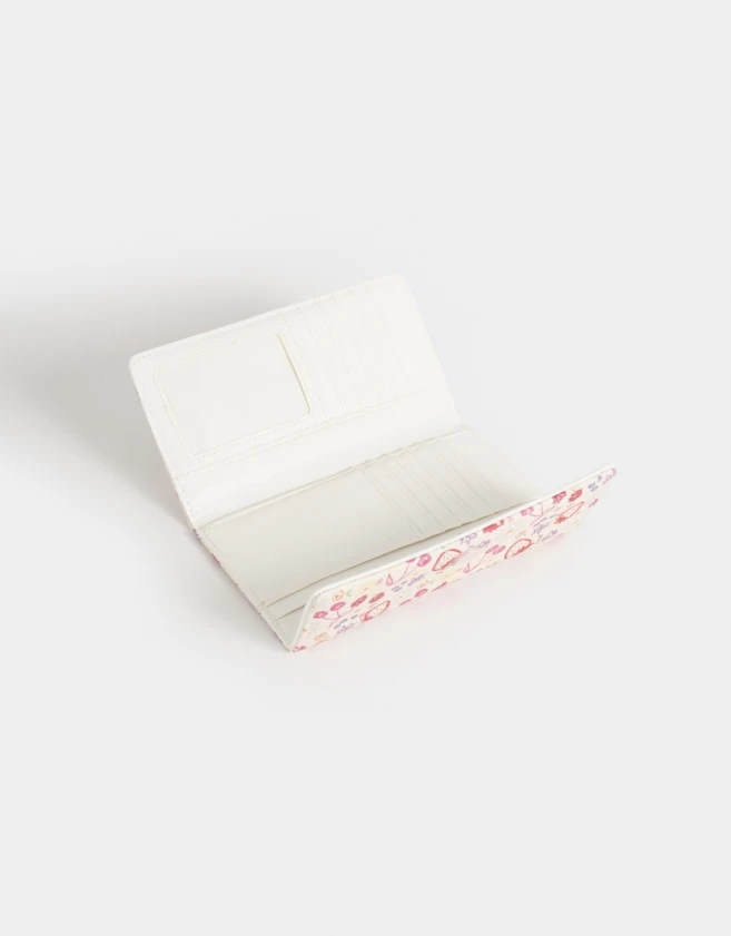 Ficheros Estampados Billetera Fichero Con Broche - Combinacion Multicolor