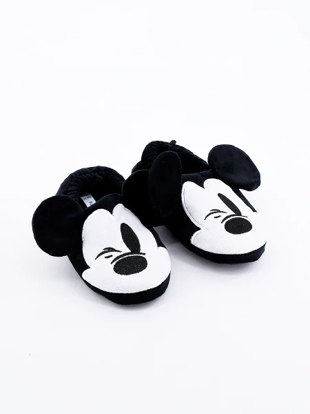 PANTUFLAS MICKEY NEGRO