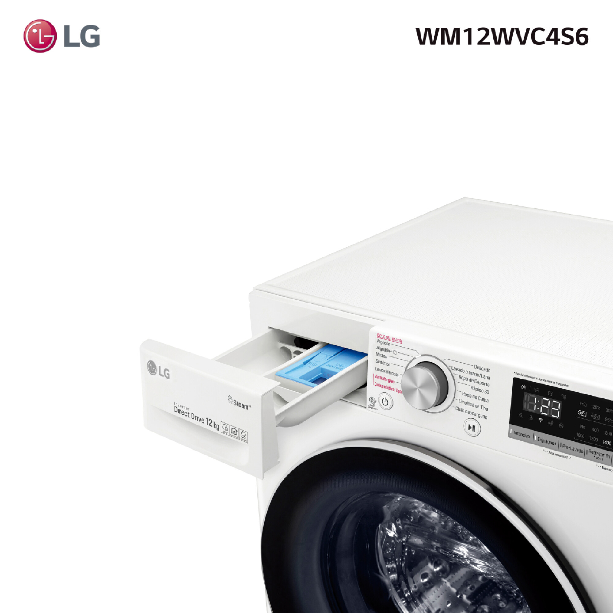 Lavarropas LG WM12WVC4S6 — MultiAhorro Hogar