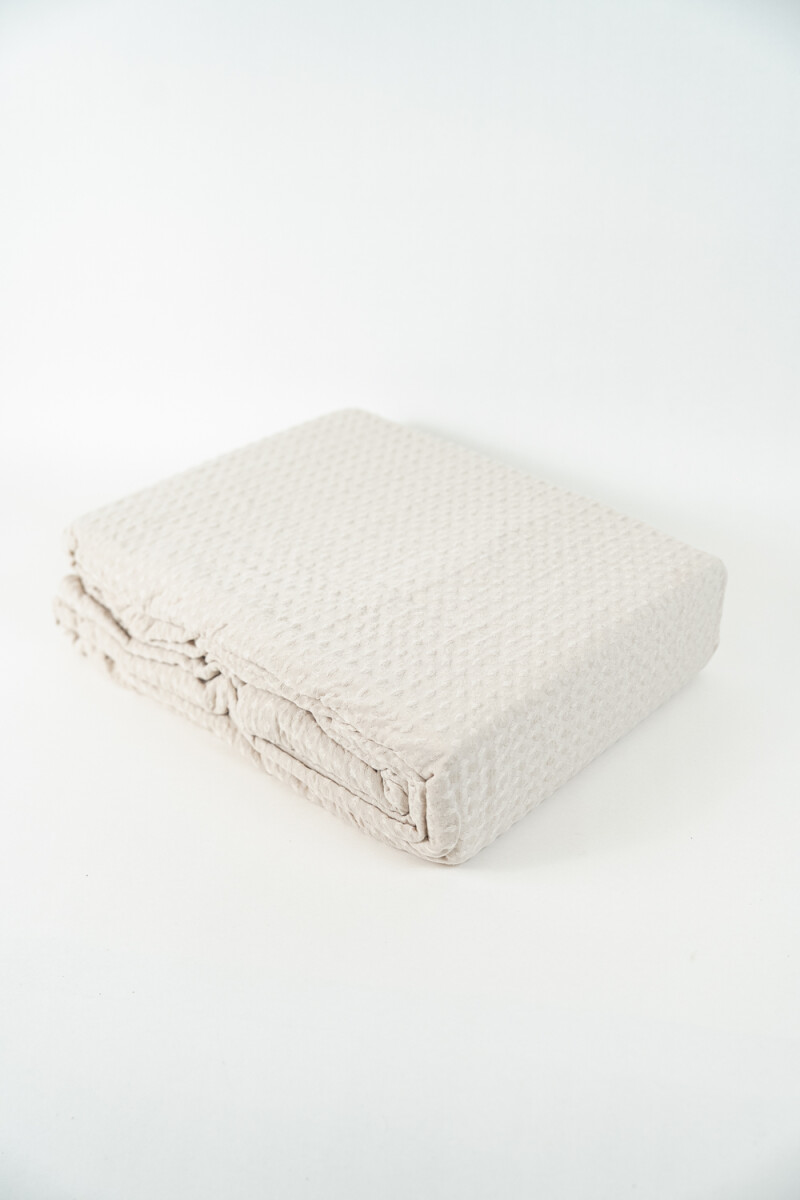 Funda Nórdica 2 Plazas Queen Microfibra Washed - Beige 