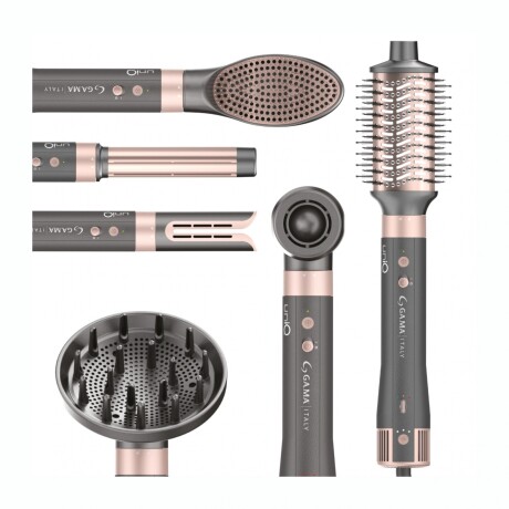 Cepillo Secador Modelador GAMA Uniq Multistyler Vibrance 8 En 1 Con Accesorios Cepillo Secador Modelador GAMA Uniq Multistyler Vibrance 8 En 1 Con Accesorios