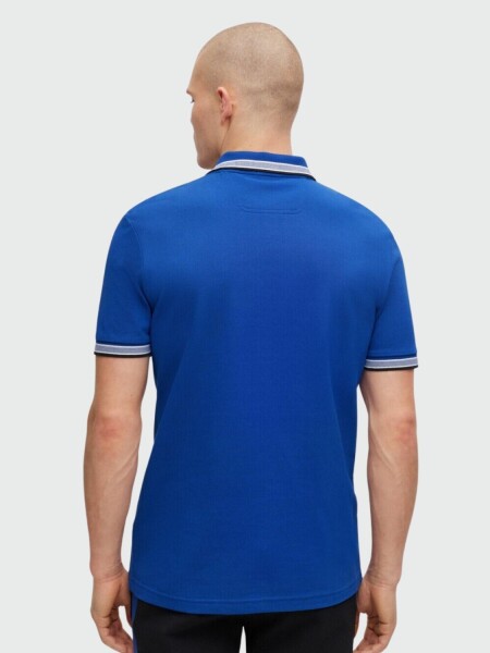 BOSS -Remera polo de algodón, regular fit, PADDY Azul